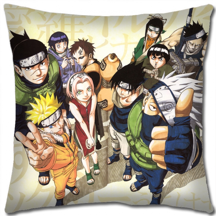 Naruto Anime square full-color pillow cushion 45X45CM  H7-437 NO FILLING