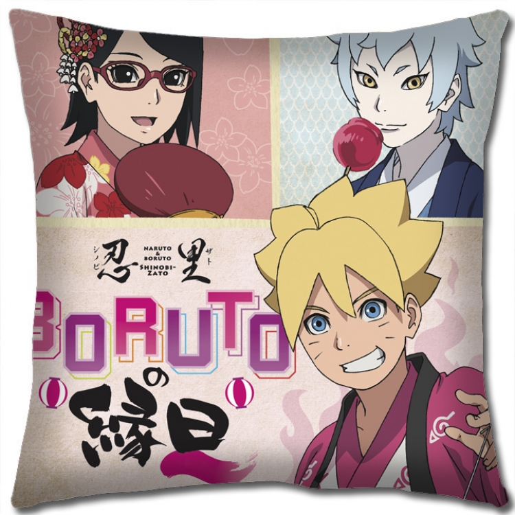 Naruto Anime square full-color pillow cushion 45X45CM H7-340 NO FILLING