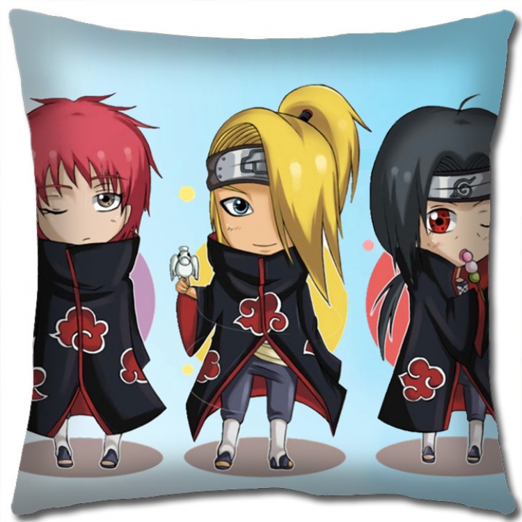 Naruto Anime square full-color pillow cushion 45X45CM H7-348 NO FILLING