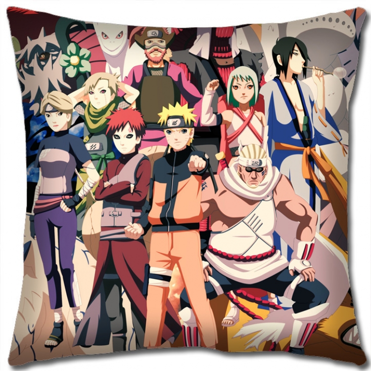 Naruto Anime square full-color pillow cushion 45X45CM  H7-357 NO FILLING
