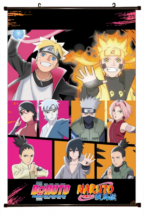 Naruto Anime Plastic pole cloth painting Wall Scroll 60X90CM H7-372 NO FILLING