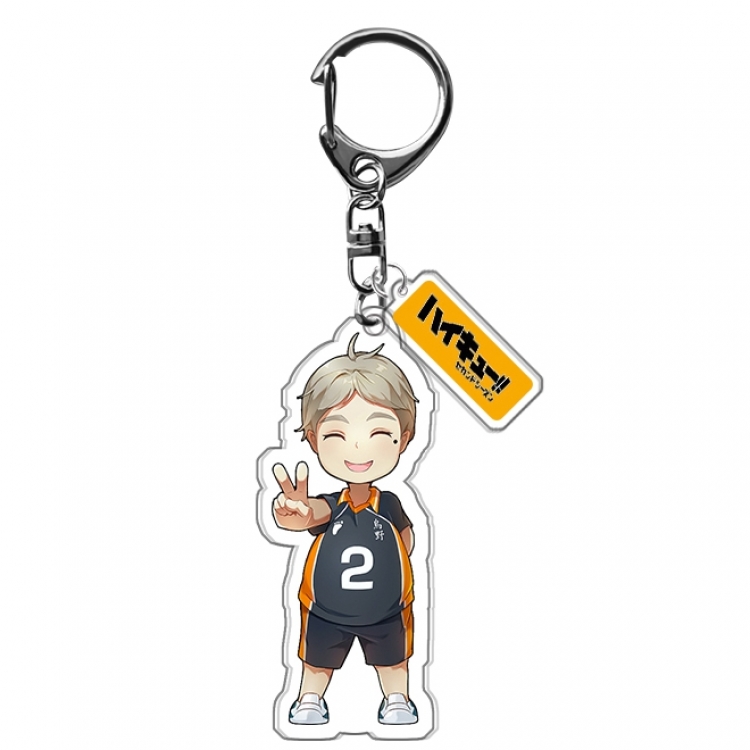 Chain Haikyuu!! Anime acrylic keychain price for 5 pcs C086