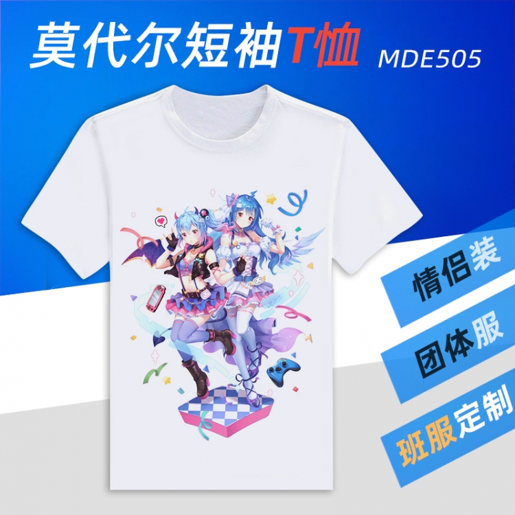 Bilibili  Animation Round neck modal T-shirt  can be customized by single style MDE505