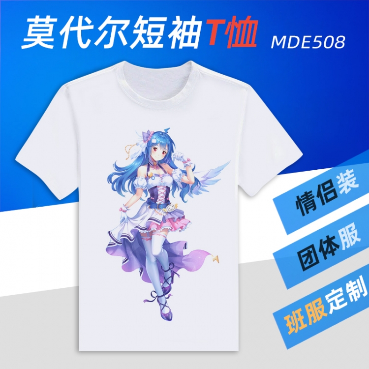 Bilibili  Animation Round neck modal T-shirt  can be customized by single style MDE508  