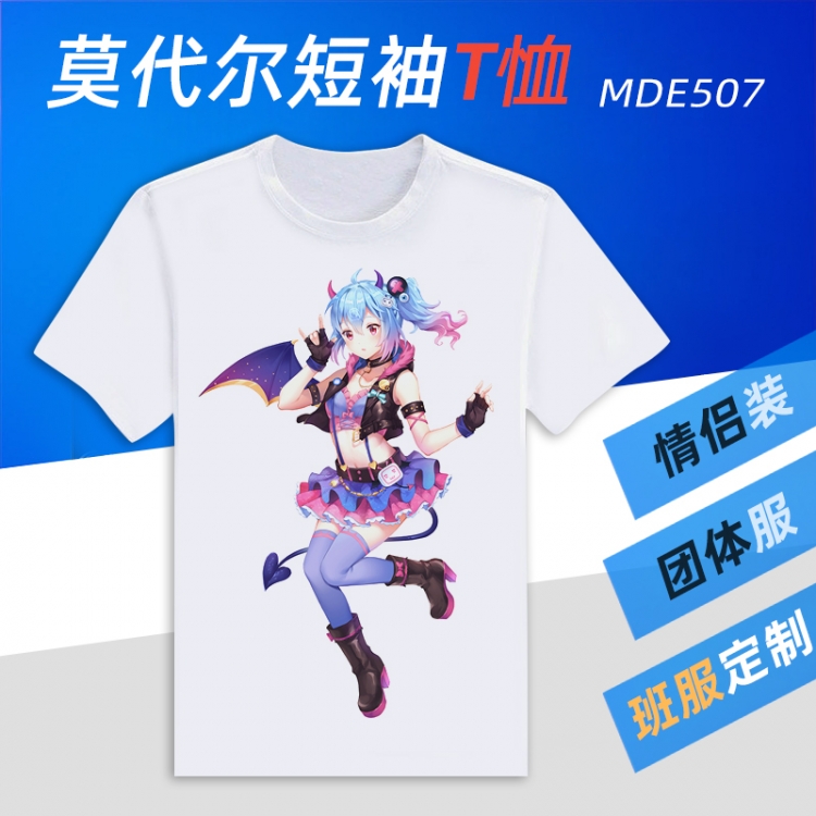 Bilibili  Animation Round neck modal T-shirt  can be customized by single style MDE507  