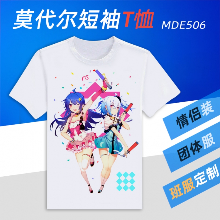 Bilibili  Animation Round neck modal T-shirt  can be customized by single style MDE506  