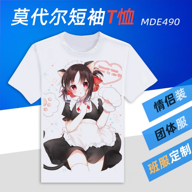 Kaguya-sama: Love Is War  Animation Round neck modal T-shirt  can be customized by single style MDE490