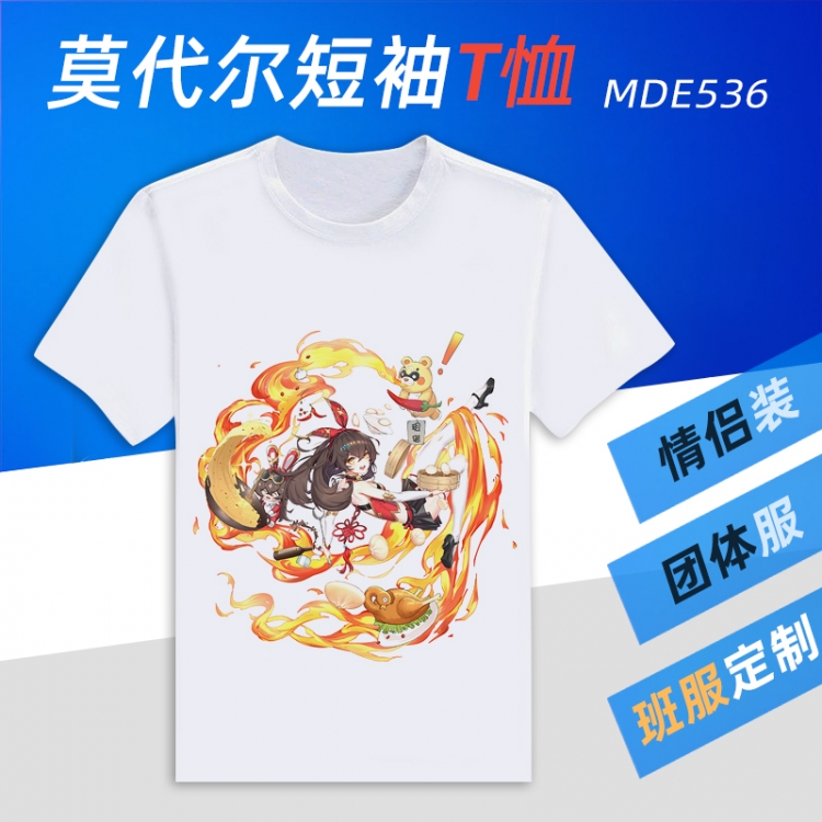 Genshi Impact Animation Round neck modal T-shirt can be customized by single style MDE536