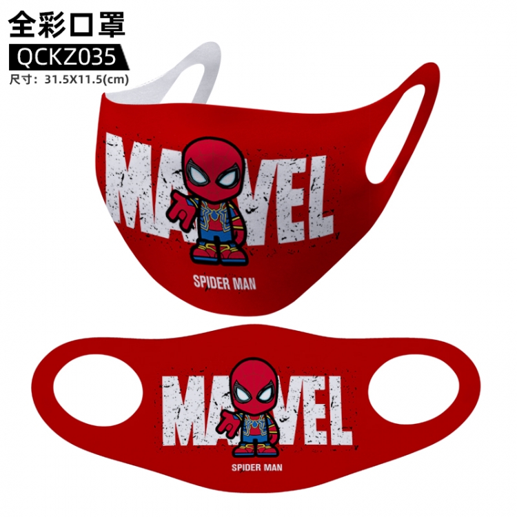 Spiderman Anime full color mask 31.5X11.5cm  price for 5 pcs  QCKZ035