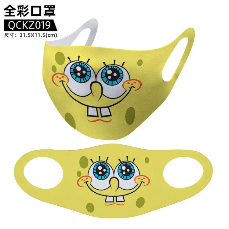 SpongeBob Anime full color mask 31.5X11.5cm  price for 5 pcs