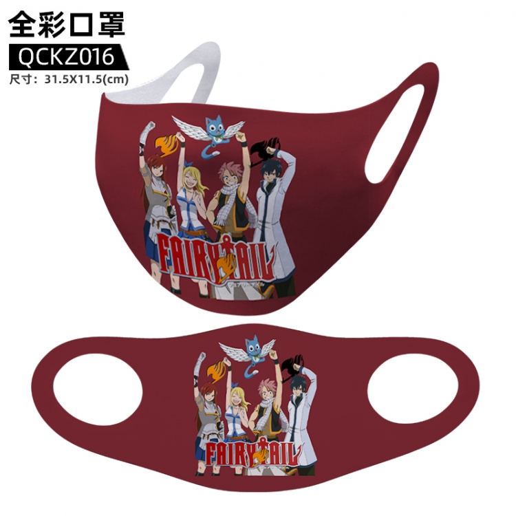 Fairy tail  Anime full color mask 31.5X11.5cm  price for 5 pcs  QCKZ016