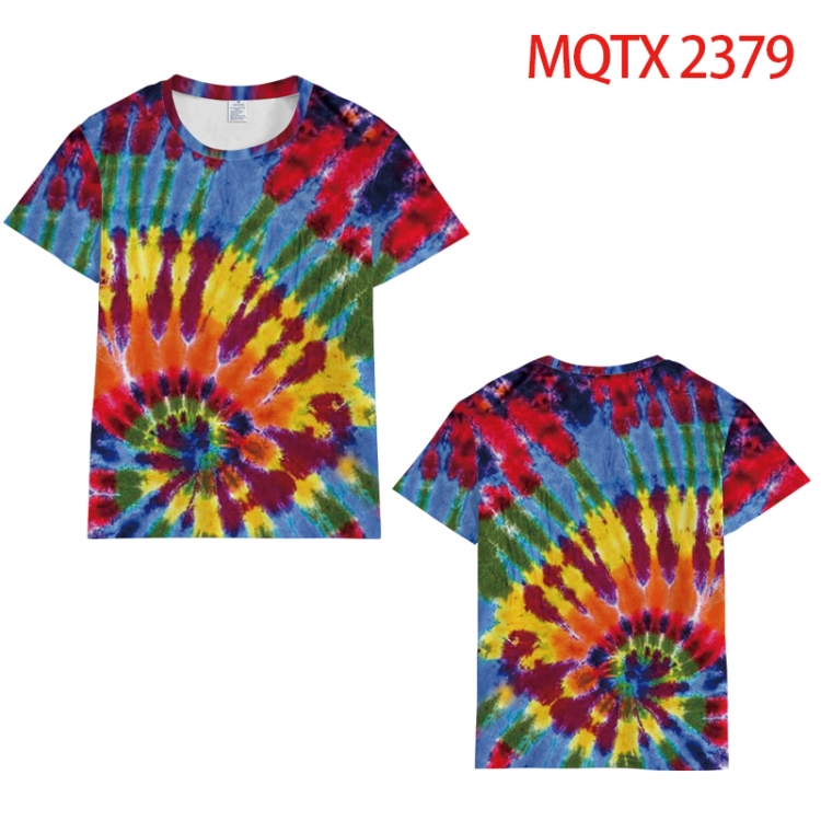 Bandhnu  Full color printing flower short sleeve T-shirt S-5XL, 8 sizes MQTX 2379