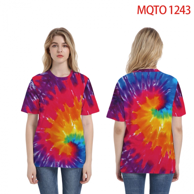 Bandhnu periphery 3D Full color printing flower short sleeve T-shirt 2XS-4XL, 9 sizes MQTO1243
