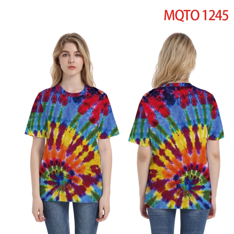 Bandhnu periphery 3D Full color printing flower short sleeve T-shirt 2XS-4XL, 9 sizes MQTO1245