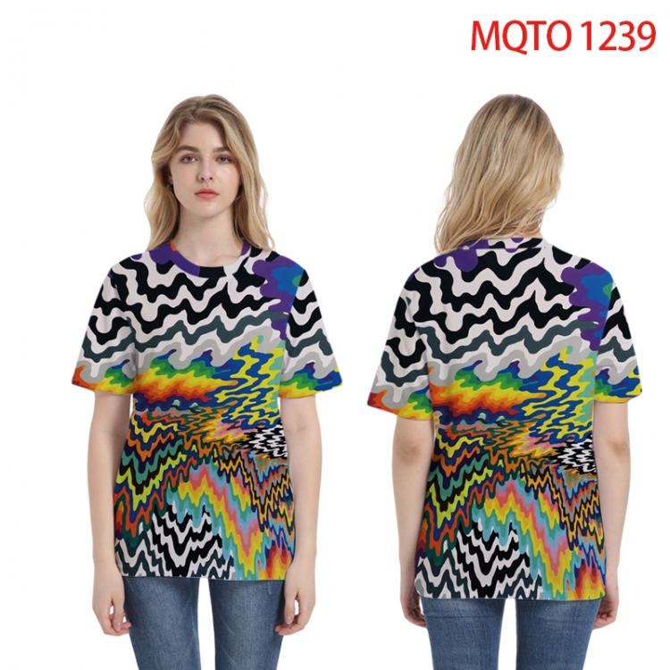 Bandhnu periphery 3D Full color printing flower short sleeve T-shirt 2XS-4XL, 9 sizes MQTO1239