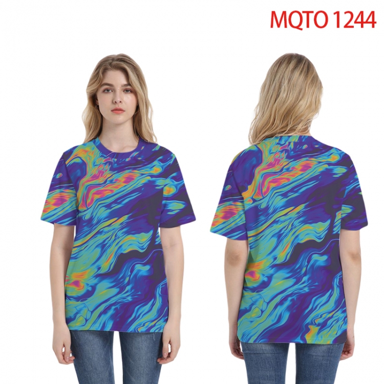 Bandhnu periphery 3D Full color printing flower short sleeve T-shirt 2XS-4XL, 9 sizes MQTO1244