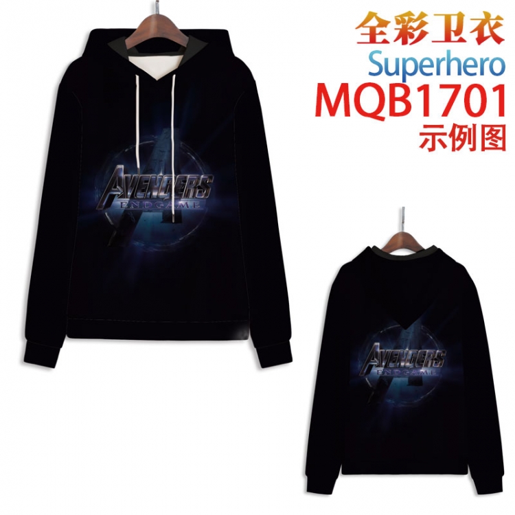 Superhero Full Color Patch pocket Sweatshirt Hoodie EUR SIZE 9 sizes from XXS to XXXXL MQB1701