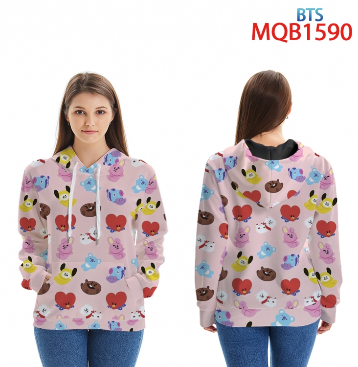 BTS Full Color Patch pocket Sweatshirt Hoodie EUR SIZE 9 sizes from XXS to XXXXL MQB1590