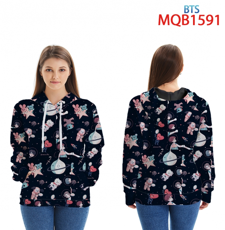BTS Full Color Patch pocket Sweatshirt Hoodie EUR SIZE 9 sizes from XXS to XXXXL MQB1591