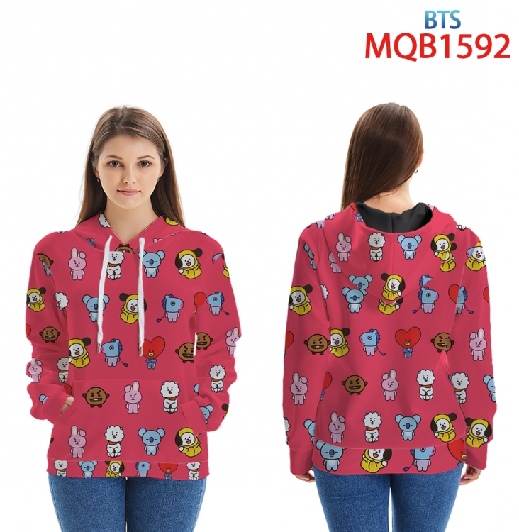 BTS Full Color Patch pocket Sweatshirt Hoodie EUR SIZE 9 sizes from XXS to XXXXL MQB1592