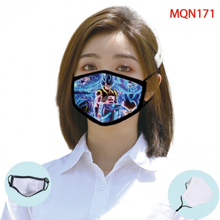 DRAGON BALL Color printing Space cotton Masks price for 5 pcs (Can be placed PM2.5 filter,but not provided) MQN171