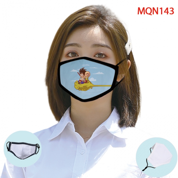 DRAGON BALL Color printing Space cotton Masks price for 5 pcs (Can be placed PM2.5 filter,but not provided) MQN143