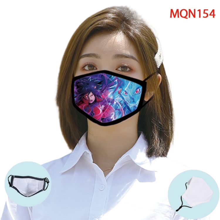 Naruto Color printing Space cotton Masks price for 5 pcs (Can be placed PM2.5 filter,but not provided) MQN154