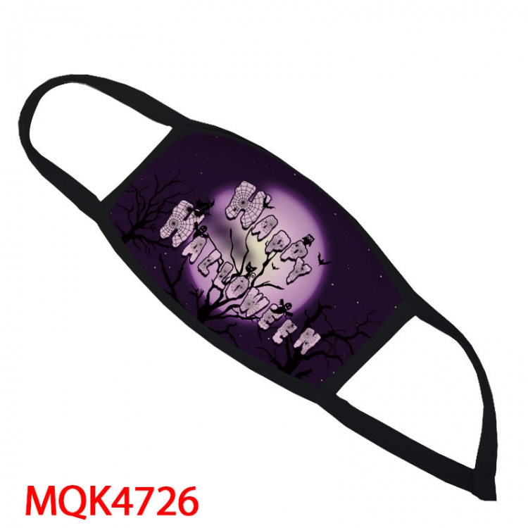 Halloween Color printing Space cotton Masks price for 5 pcs MQK4726
