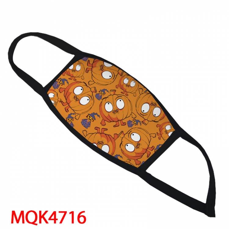 Halloween Color printing Space cotton Masks price for 5 pcs MQK4716