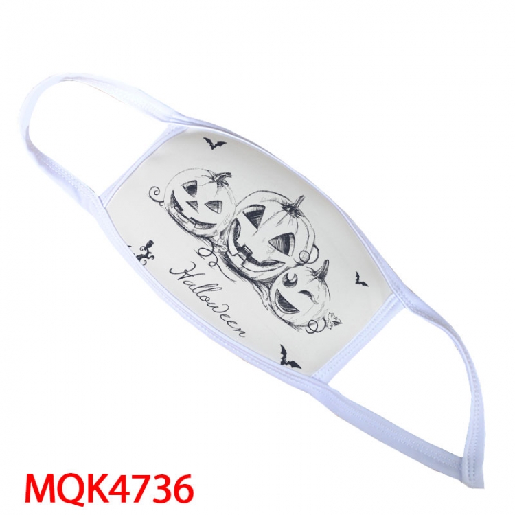 Halloween Color printing Space cotton Masks price for 5 pcs MQK4736