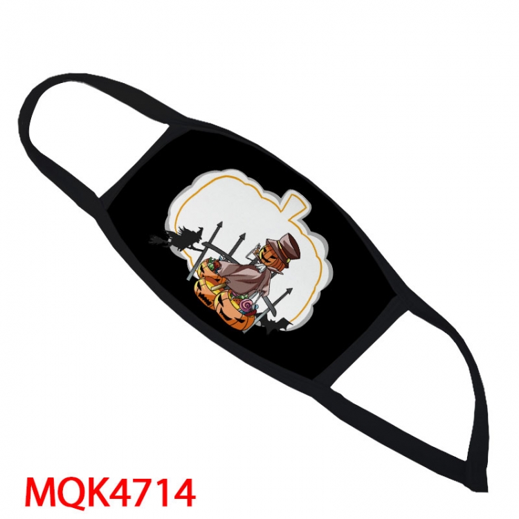 Halloween Color printing Space cotton Masks price for 5 pcs MQK4714