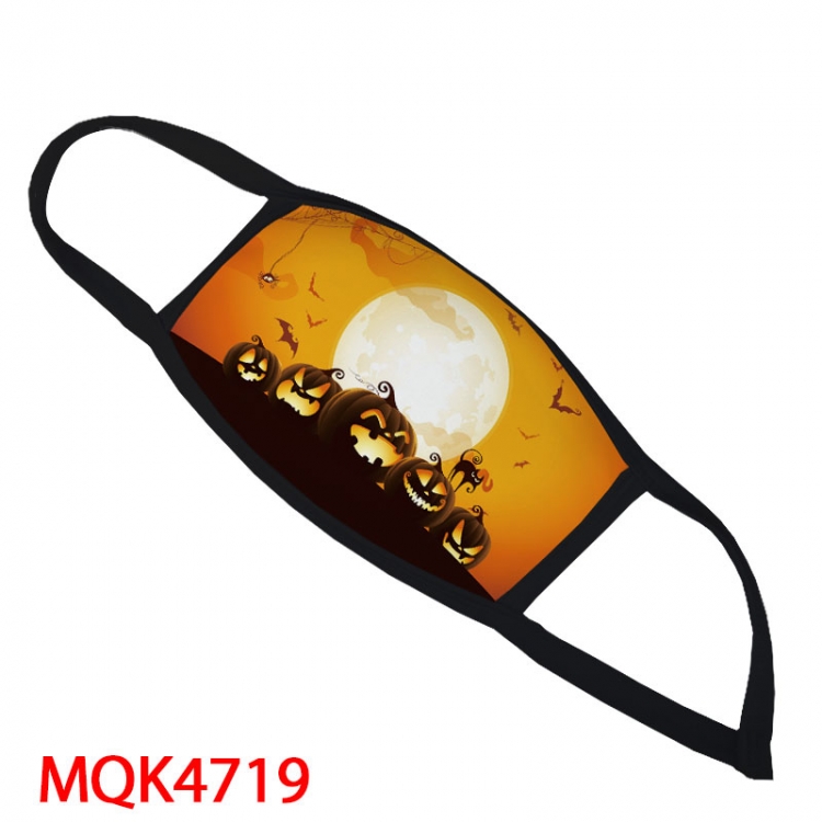 Halloween Color printing Space cotton Masks price for 5 pcs MQK4719