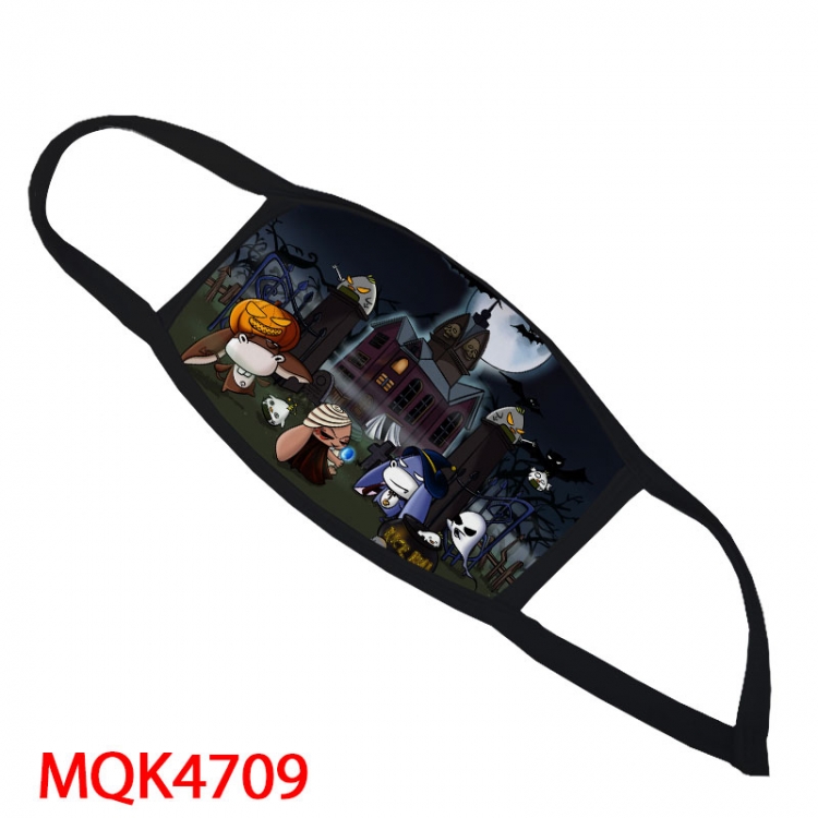 Halloween Color printing Space cotton Masks price for 5 pcs MQK4709