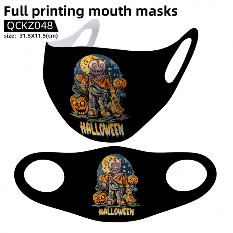 Halloween Pumpkin Festivals full color mask 31.5X11.5cm price for 5 pcs QCKZ048