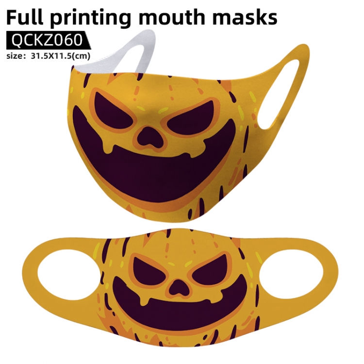 Halloween Pumpkin Festivals full color mask 31.5X11.5cm price for 5 pcs QCKZ060