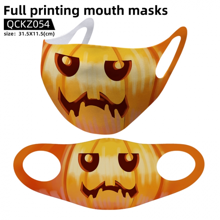 Halloween Pumpkin Festivals full color mask 31.5X11.5cm price for 5 pcs QCKZ054