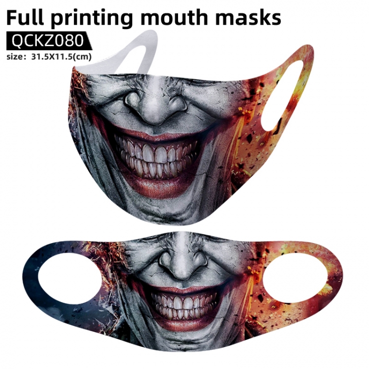 The Joker full color mask 31.5X11.5cm price for 5 pcs QCKZ080