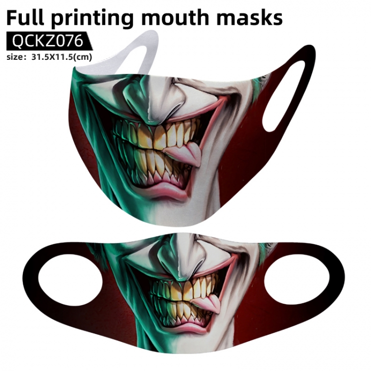 The Joker full color mask 31.5X11.5cm price for 5 pcs QCKZ076