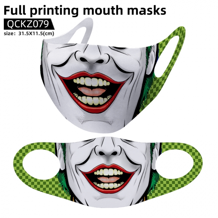 The Joker full color mask 31.5X11.5cm price for 5 pcs QCKZ079