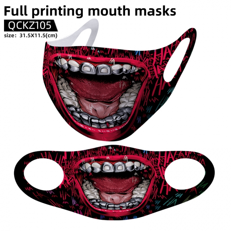 Suicide Squad full color mask 31.5X11.5cm price for 5 pcs