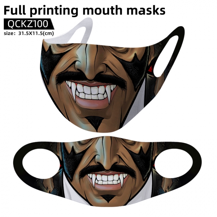 Blacula  full color mask 31.5X11.5cm price for 5 pcs QCKZ100