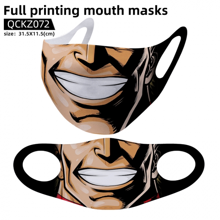 My Hero Academia full color mask 31.5X11.5cm price for 5 pcs QCKZ072