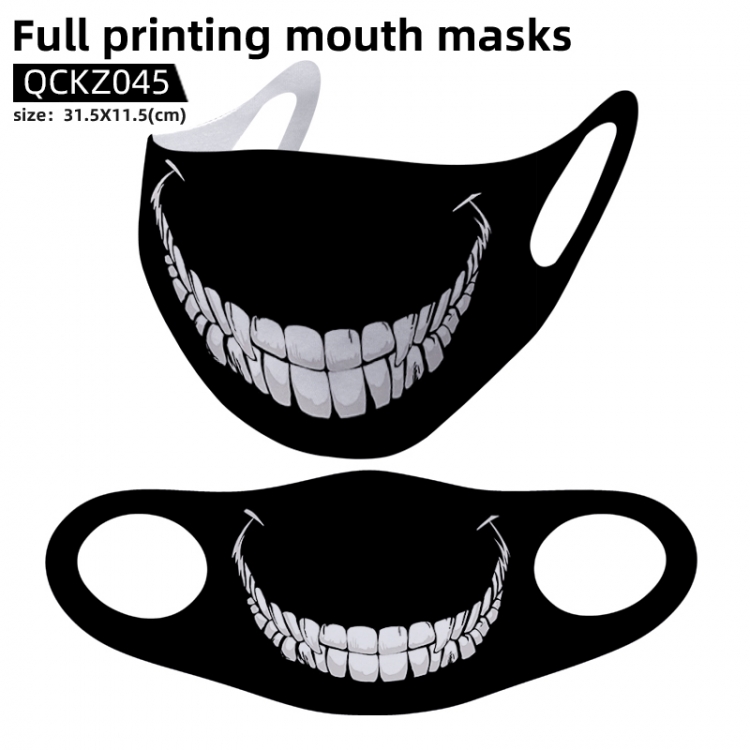 Personality full color mask 31.5X11.5cm price for 5 pcs QCKZ045