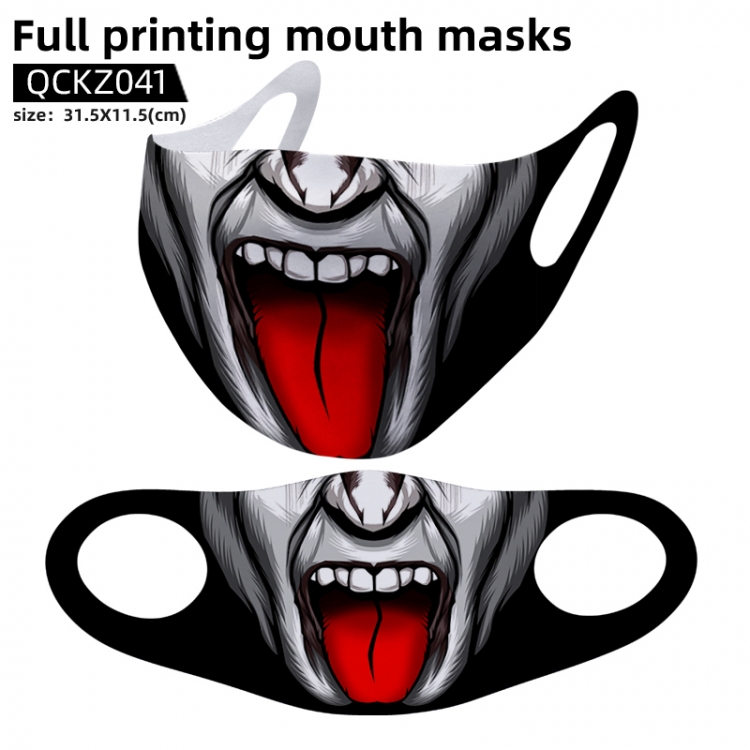 Personality full color mask 31.5X11.5cm price for 5 pcs QCKZ041