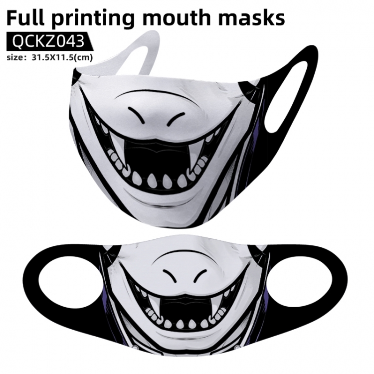 Personality full color mask 31.5X11.5cm price for 5 pcs QCKZ043