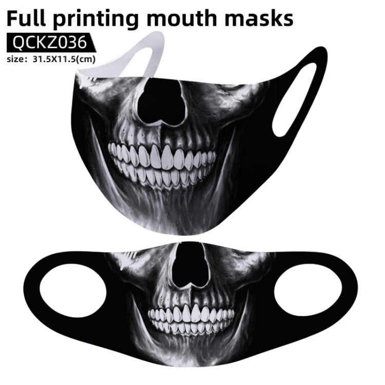 Skeleton Personality  full color mask 31.5X11.5cm price for 5 pcs QCKZ036