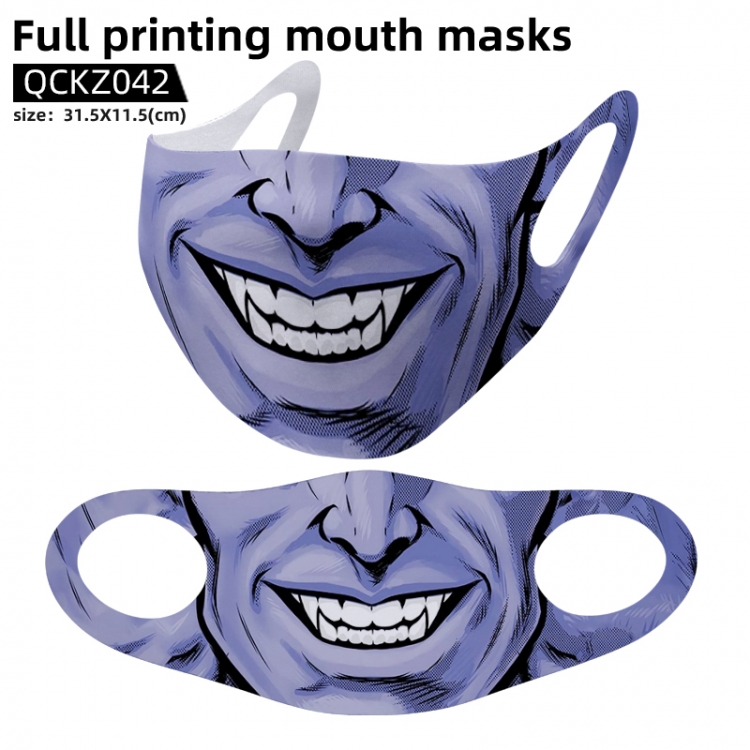 Personality full color mask 31.5X11.5cm price for 5 pcs QCKZ042