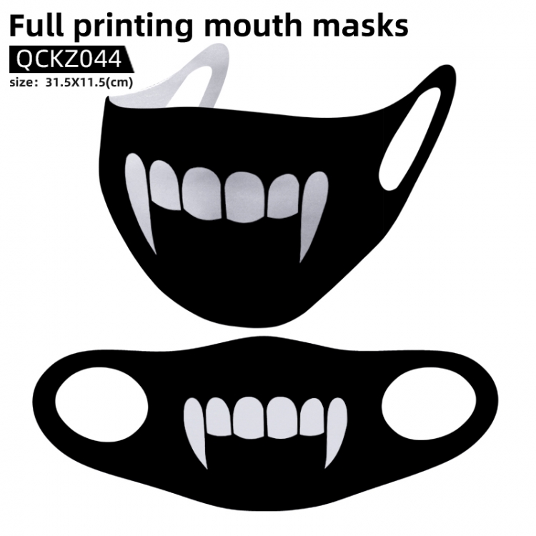 Personality full color mask 31.5X11.5cm price for 5 pcs QCKZ044