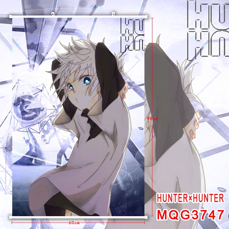 HunterXHunter Anime Plastic pole cloth painting Wall Scroll 60X90CM MQG3747