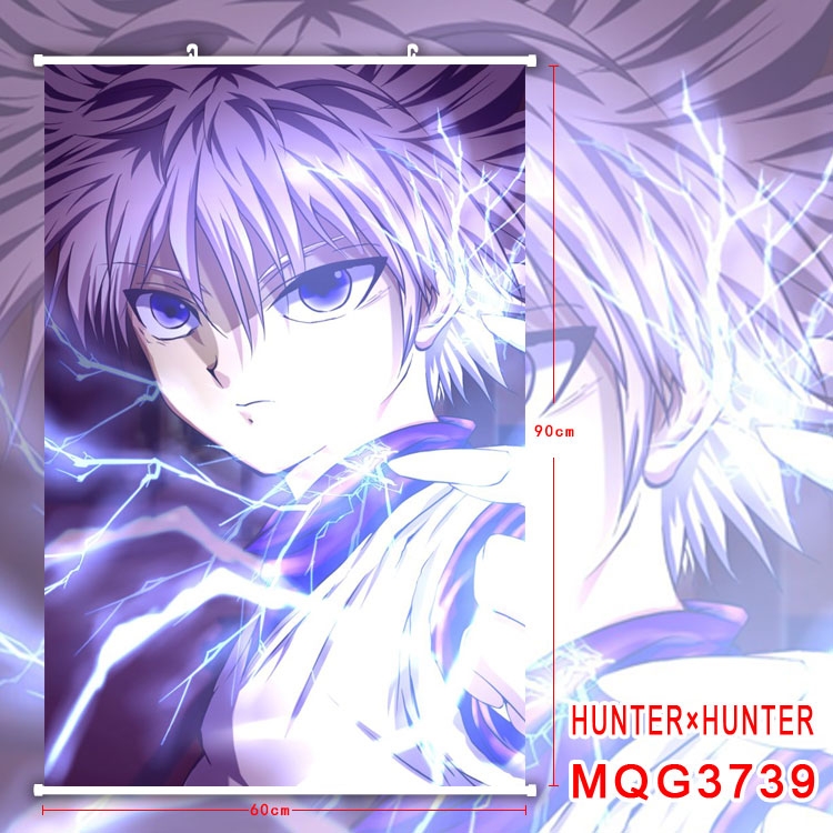 HunterXHunter Anime Plastic pole cloth painting Wall Scroll 60X90CM MQG3739